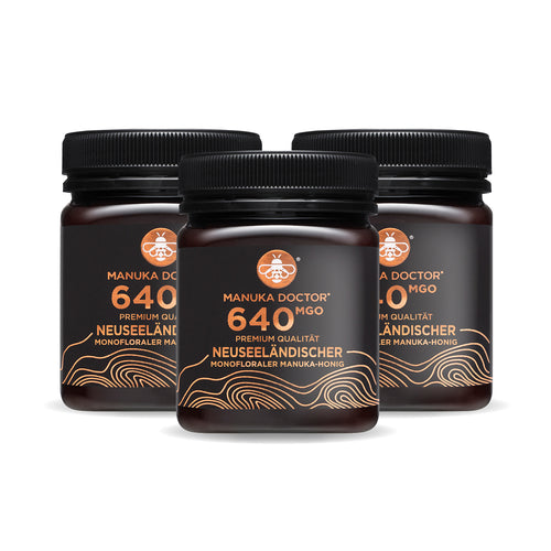 3 x 640 MGO 250g Manuka Honig